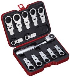 Трещотка с набором сменных головок, метрическая, 13 предметов