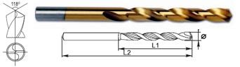 Сверло титановое HSS PRO TIN 2,5