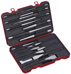 Набор бородков и зубил, 18 предметов