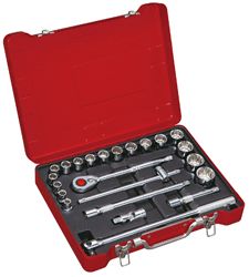 1/2" Набор торцевых головок  и аксессуаров, метрический, 23 предмета