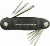 Складной набор ключей шестигранных, 8 штук