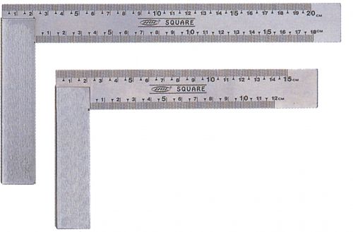 Угольник из нержавеющей стали, с метрической и дюймовой разметкой, 25 см