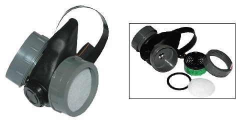 Респиратор с двумя картриджами